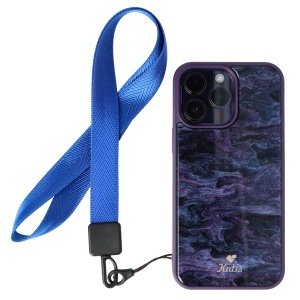 Snur textil Lines pentru telefon mobil Electric Blue