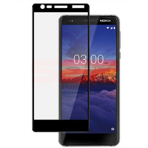 Geam protectie display sticla 5D FULL GLUE Nokia 5.1 BLACK - Img 2