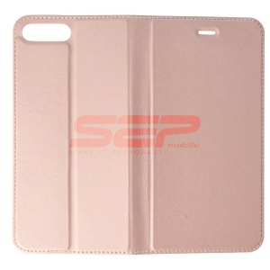 Husa FlipCover Magnet Skin Apple Iphone 7 Plus Rose Gold - Img 2