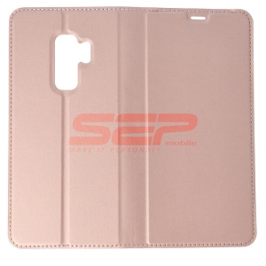 Husa FlipCover Magnet Skin Samsung Galaxy S9 Plus Rose Gold - Img 2