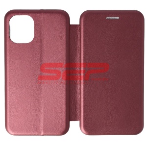 Husa FlipCover Round Apple iPhone 12 mini Wine - Img 1