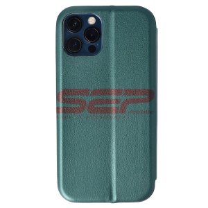 Husa FlipCover Round Apple iPhone 13 Pro Sea Green - Img 2