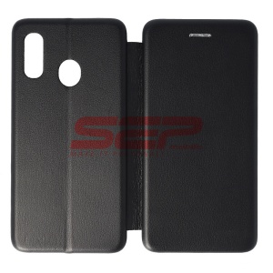 Husa FlipCover Round Samsung Galaxy A20e Black - Img 1