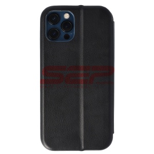 Husa FlipCover Round Samsung Galaxy A22 4G Black - Img 3