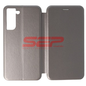 Husa FlipCover Round Samsung Galaxy S21 FE Fossil Grey