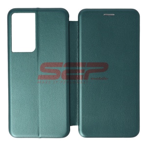 Husa FlipCover Round Samsung Galaxy S21 Ultra Sea Green - Img 1