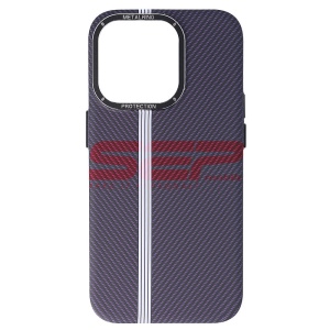 Husa PC MetalRing Carbon Apple iPhone 14 Pro Purple