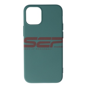 Husa silicon Square Liquid Apple iPhone 12 mini Dark Green - Img 1