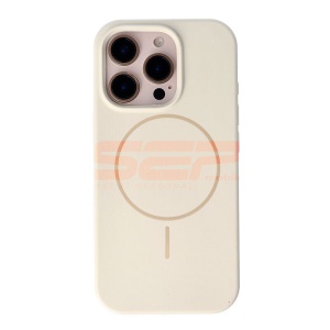Husa Soft Silicone Magsafe Apple iPhone 16 Pro Beige - Img 2