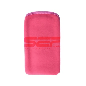 Husa textil cu tragator imitatie piele intoarsa Nokia C3 - Img 2