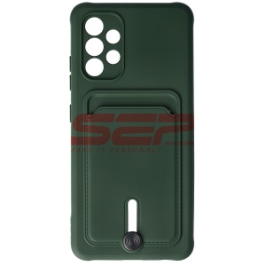 Husa TPU Card Holder Samsung Galaxy A32 4G Dark Green - Img 1