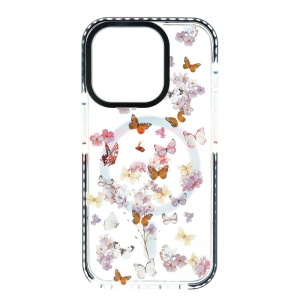 Husa TPU Flower Magsafe Apple iPhone 15 Pro Design 04 - Img 2