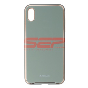 Husa TPU & Glass Luxury Apple iPhone XS Max Midnight Green