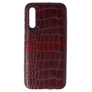 Husa TPU Leather Crocodile Samsung Galaxy A30s Burgundy - Img 1