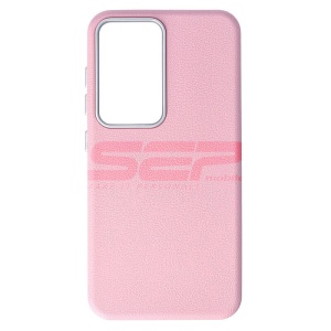 Husa TPU Leather Samsung Galaxy S24 Pink - Img 1