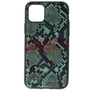 Husa TPU Leather Snake Apple iPhone 11 Pro Green