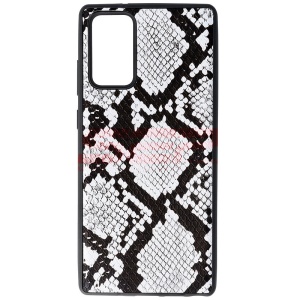 Husa TPU Leather Snake Samsung Galaxy Note 20 5G Silver - Img 1