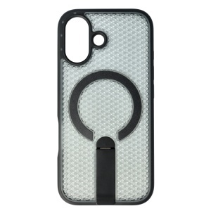 Husa TPU+PC 3D Grid Apple iPhone 17 Black - Img 3