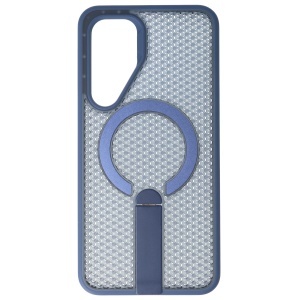 Husa TPU+PC 3D Grid Samsung Galaxy S25 FE Blue