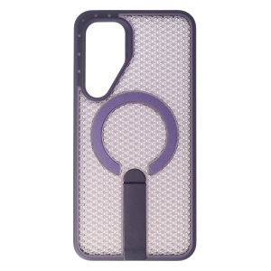 Husa TPU+PC 3D Grid Samsung Galaxy S25 FE Purple