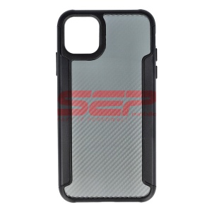 Husa TPU+PC Carbon Fiber Apple iPhone 11 Pro Max Black - Img 1