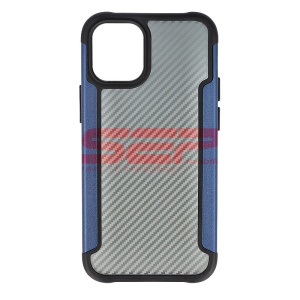 Husa TPU+PC Carbon Fiber Apple iPhone 12 mini Blue - Img 1