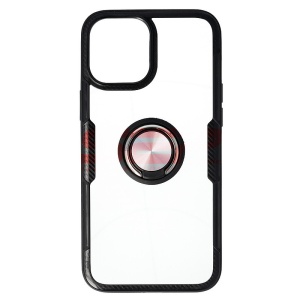 Husa TPU+PC Carbon Ring Case Apple iPhone 12 Pro Max Black