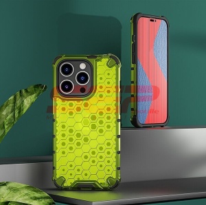 Husa TPU+PC Honeycomb Xiaomi Redmi 9A Green - Img 2