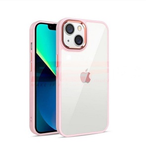 Husa TPU+PC Shell Clear Cover Samsung Galaxy S23 Plus Pink - Img 1