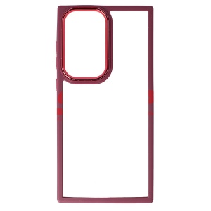 Husa TPU+PC Shell Clear Cover Samsung Galaxy S23 Ultra Burgundy - Img 2
