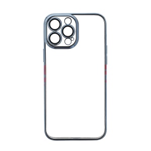 Husa TPU Plating Frame Apple iPhone 13 Pro Max Blue - Img 2