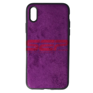 Husa TPU Velvet Apple iPhone X / XS Purple - Img 1