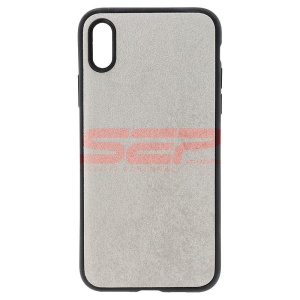 Husa TPU Velvet Apple iPhone X / XS Silver - Img 1