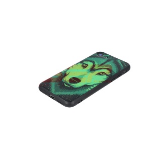 Husa UV Copy Glass Samsung Galaxy S8 Plus Wolf - Img 2