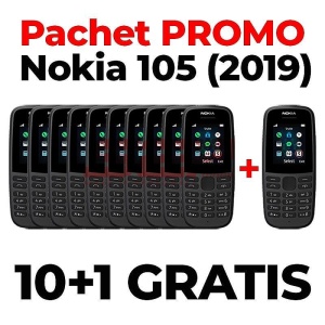Pachet promo NOKIA 105 (2019) 10 + 1 GRATUIT !!!