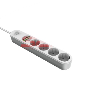 Prelungitor LDNIO cu 4 prize 220V si 4 mufe USB maxim 3.4A - Img 2