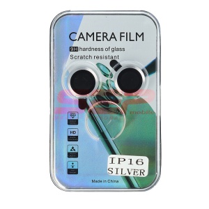 Protectie sticla Metal camera foto Apple iPhone 16 Silver