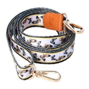 Snur textil dublu telefon mobil cu carabine Butterfly - Img 2