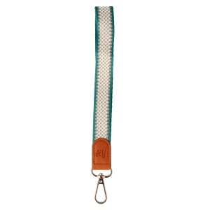 Accesoriu tip bratara textil cu carabina Green Pattern - Img 2