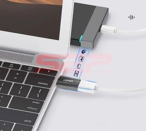Adaptor incarcator LDNIO USB-C - USB LC140 - Img 5