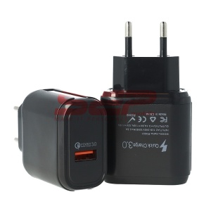 Adaptor priza USB Quick Charge 3.0 15W PD001 BLACK - Img 2