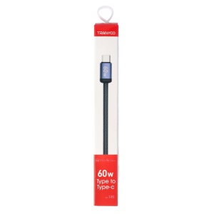Cablu date Type-C - Type-C 60W TRANYOO Fast Charge T-P21 - Img 1