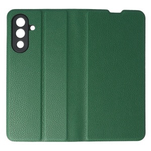 Husa FlipCover Leather Samsung Galaxy A17 5G Dark Green