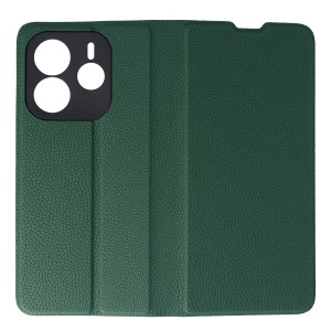 Husa FlipCover Leather Xiaomi Redmi Note 14 5G Dark Green