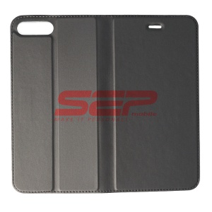 Husa FlipCover Magnet Skin Apple Iphone 8 Plus Grey - Img 2