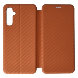 Husa FlipCover Round Carbon Samsung Galaxy A14 5G Brown