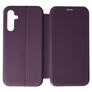 Husa FlipCover Round Carbon Samsung Galaxy A15 4G Plum