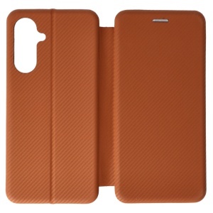 Husa FlipCover Round Carbon Samsung Galaxy A17 5G Brown