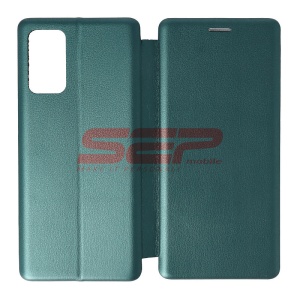 Husa FlipCover Round Samsung Galaxy Note 20 Sea Green - Img 1