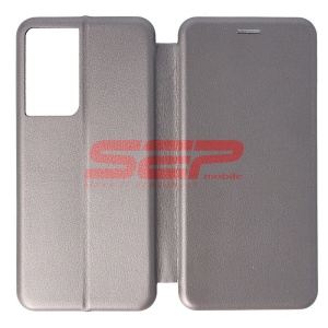 Husa FlipCover Round Samsung Galaxy S21 Ultra Fossil Gray - Img 1
